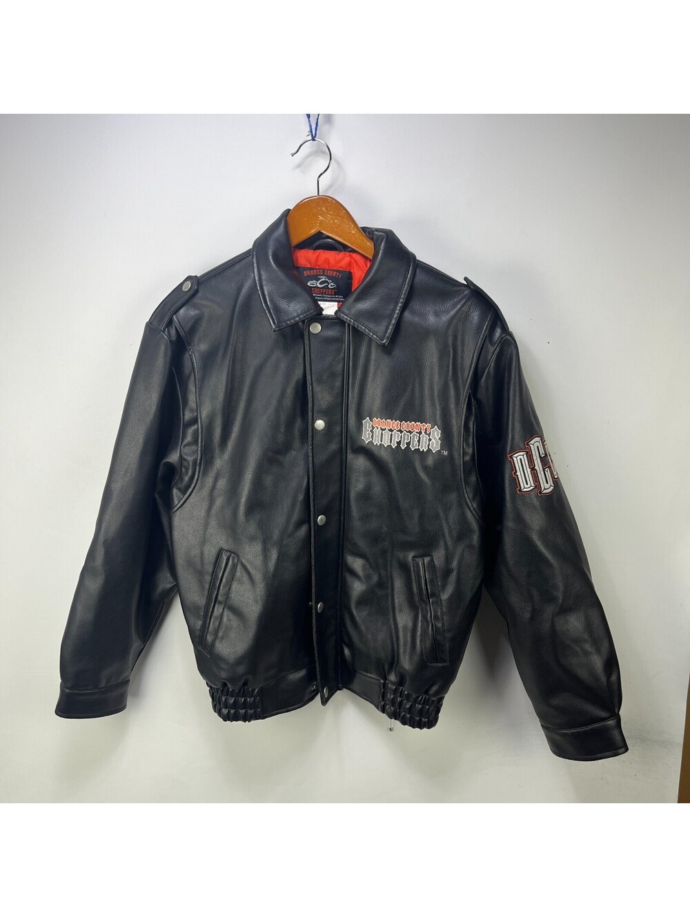 Orange County Choppers Faux Leather Bomber Jacket Youth